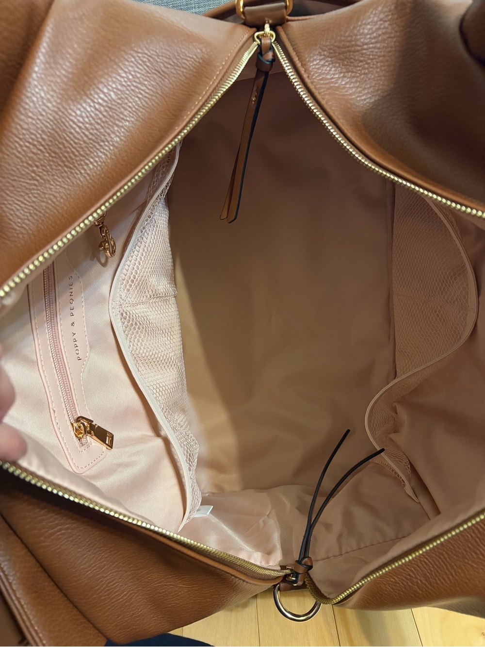 Poppy & Peonies Chestnut Brown Mini Voyager - Picture 6 of 9